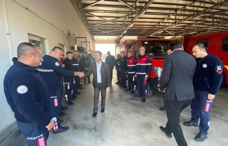 VALİ AKTAŞ, YENİ YIL ZİYARETLERİ GERÇEKLEŞTİRDİ, ÇALIŞAN PERSONELİN YENİ YILINI KUTLADI