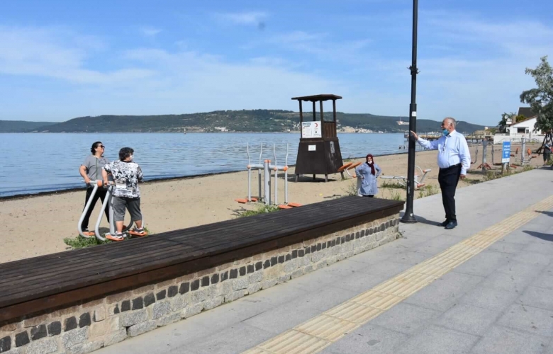 GÖKHAN, BARIŞ KORDONU' NDAKİ KAFETERYA BİNASI ÇALIŞMALARINI YERİNDE İNCELEDİ